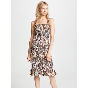 Faithful the Brand Smocked Linen Dress